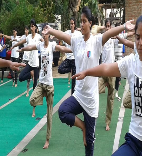 Daulat Ram College Yoga Day photo 12