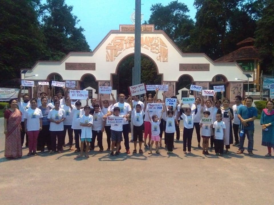 Tezpur University Yoga Day Celebration photo 3