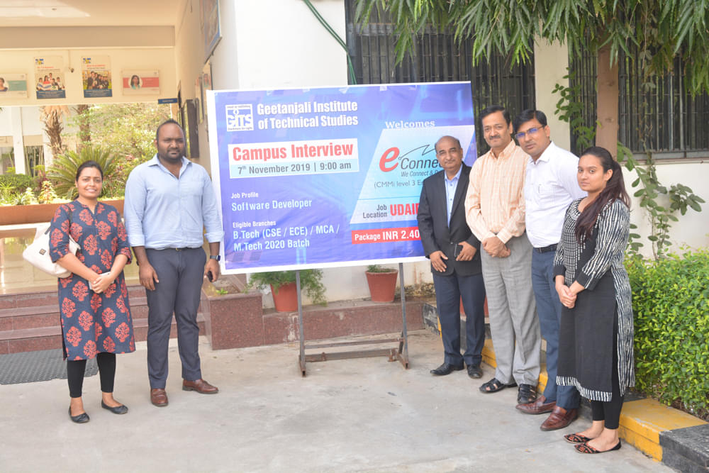 Geetanjali Institute of Technical Studies Udaipur Placement on Campus photo 6