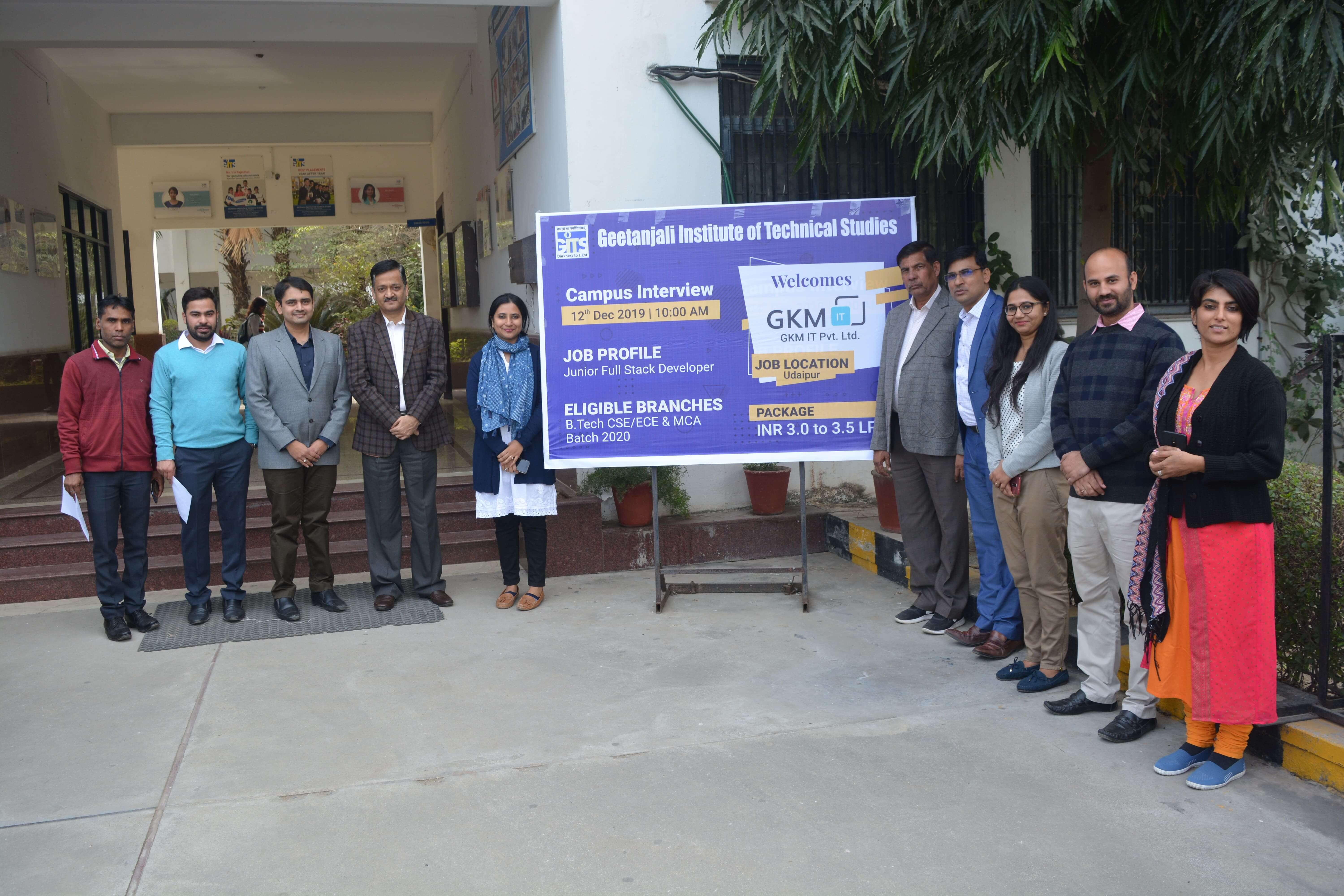Geetanjali Institute of Technical Studies Udaipur Placement on Campus photo 7