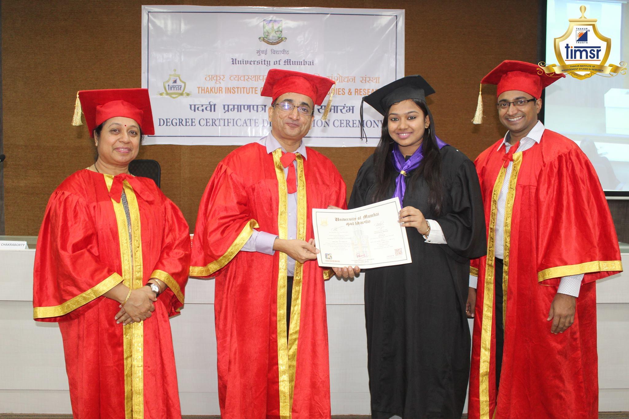 Thakur Institute of Management Studies and Research Mumbai Degree Distribution Ceremony photo 1