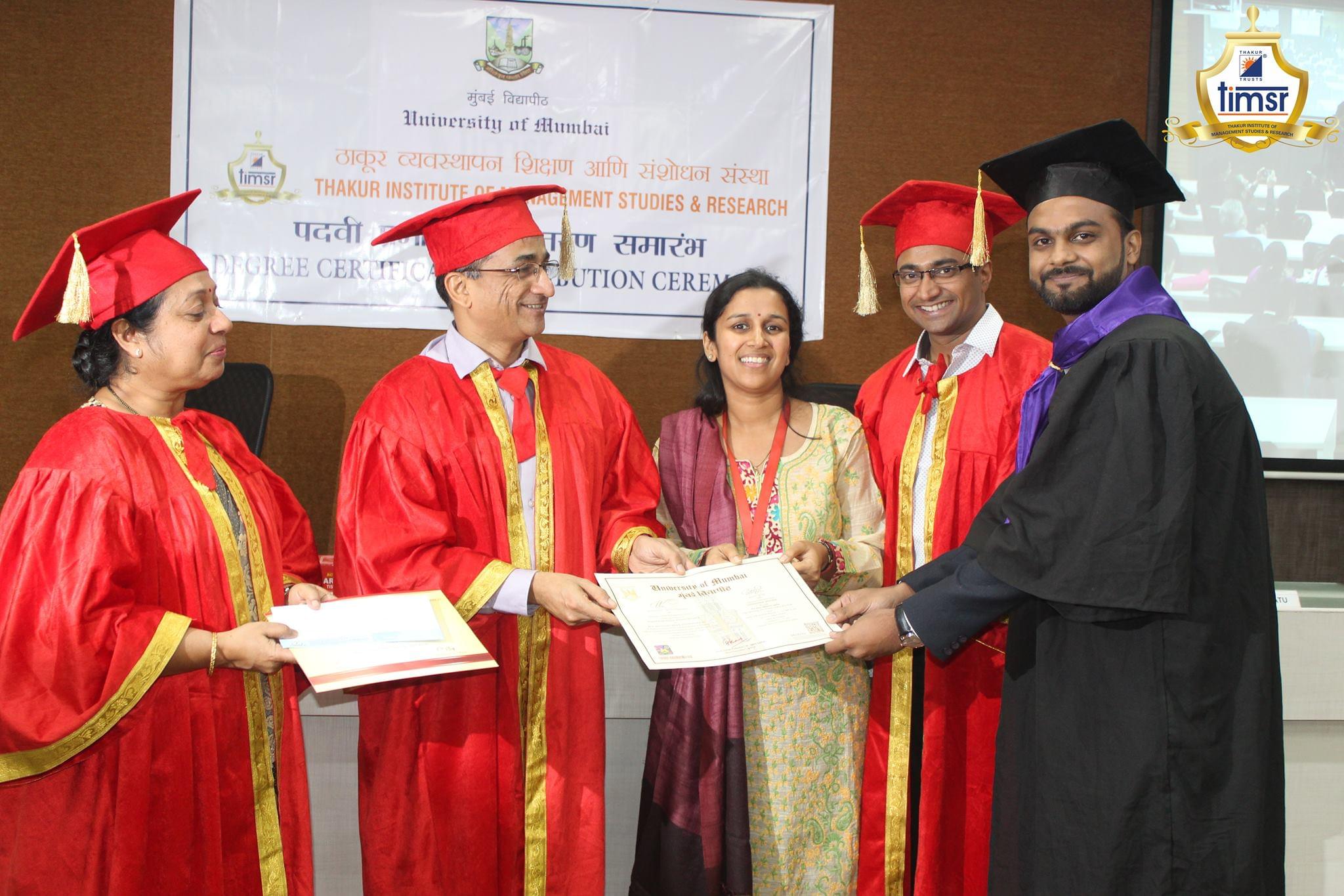 Thakur Institute of Management Studies and Research Mumbai Degree Distribution Ceremony photo 3