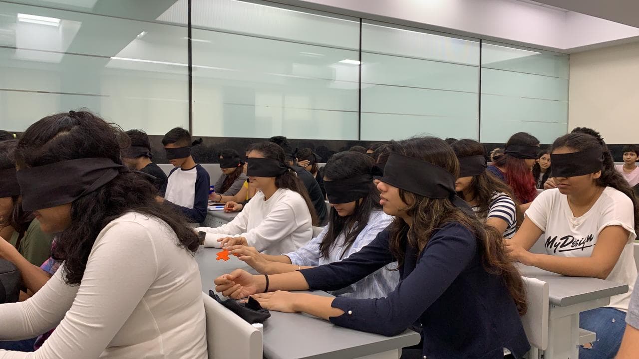 NMIMS School of Branding and Advertising Mumbai Blindfold Manager photo 3