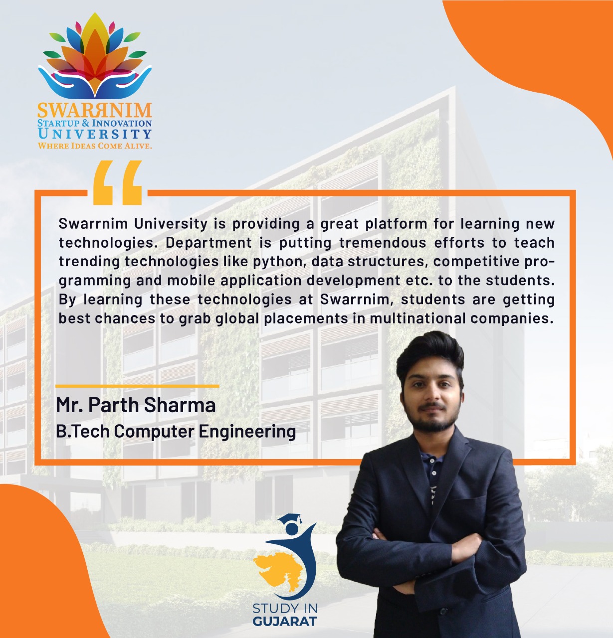 Swarrnim Startup & Innovation University Gandhinagar Placements photo 2
