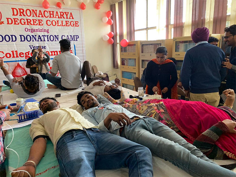 Dronacharya Degree College Kurukshetra Blood Donation Camp photo 7