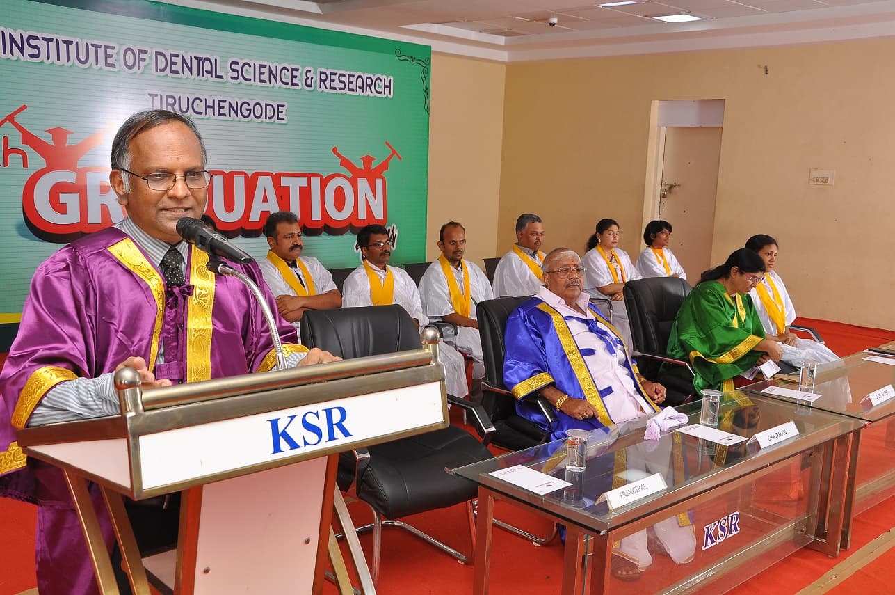 K.S.R. Institute of Dental Science and Research Tiruchengodu Graduation ceremony photo 1