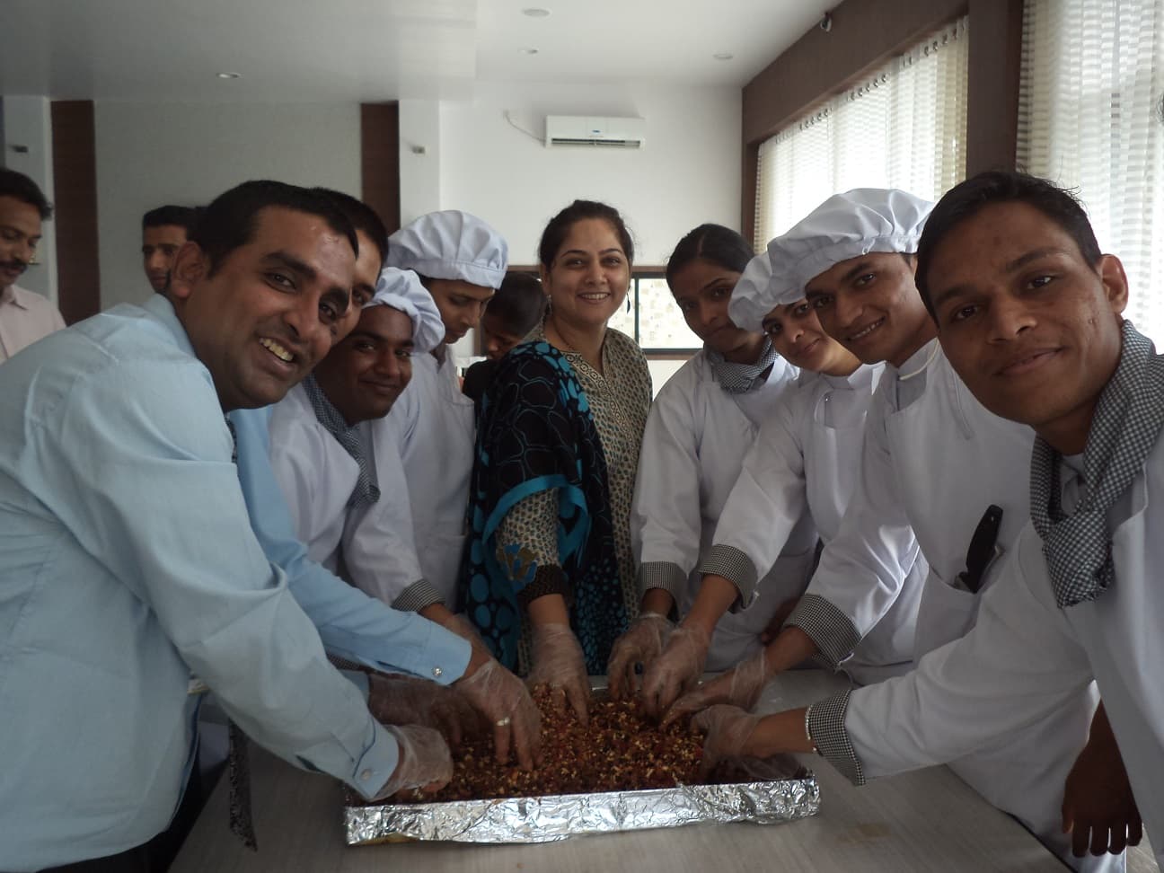 MGM Institute of Hotel Management Aurangabad Cake Mixing - Christmas photo 5