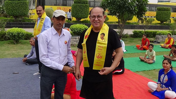 Om Sterling Global University Hisar Yoga Day Celebration photo 2