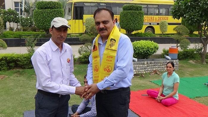 Om Sterling Global University Hisar Yoga Day Celebration photo 3
