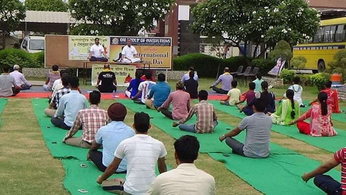 Om Sterling Global University Hisar Yoga Day Celebration photo 5