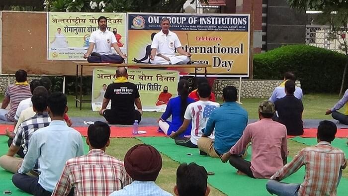 Om Sterling Global University Hisar Yoga Day Celebration photo 6