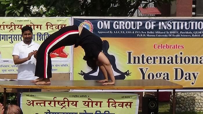 Om Sterling Global University Hisar Yoga Day Celebration photo 8