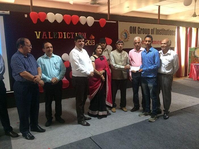 Om Sterling Global University Hisar Scholarship Distribution photo 5