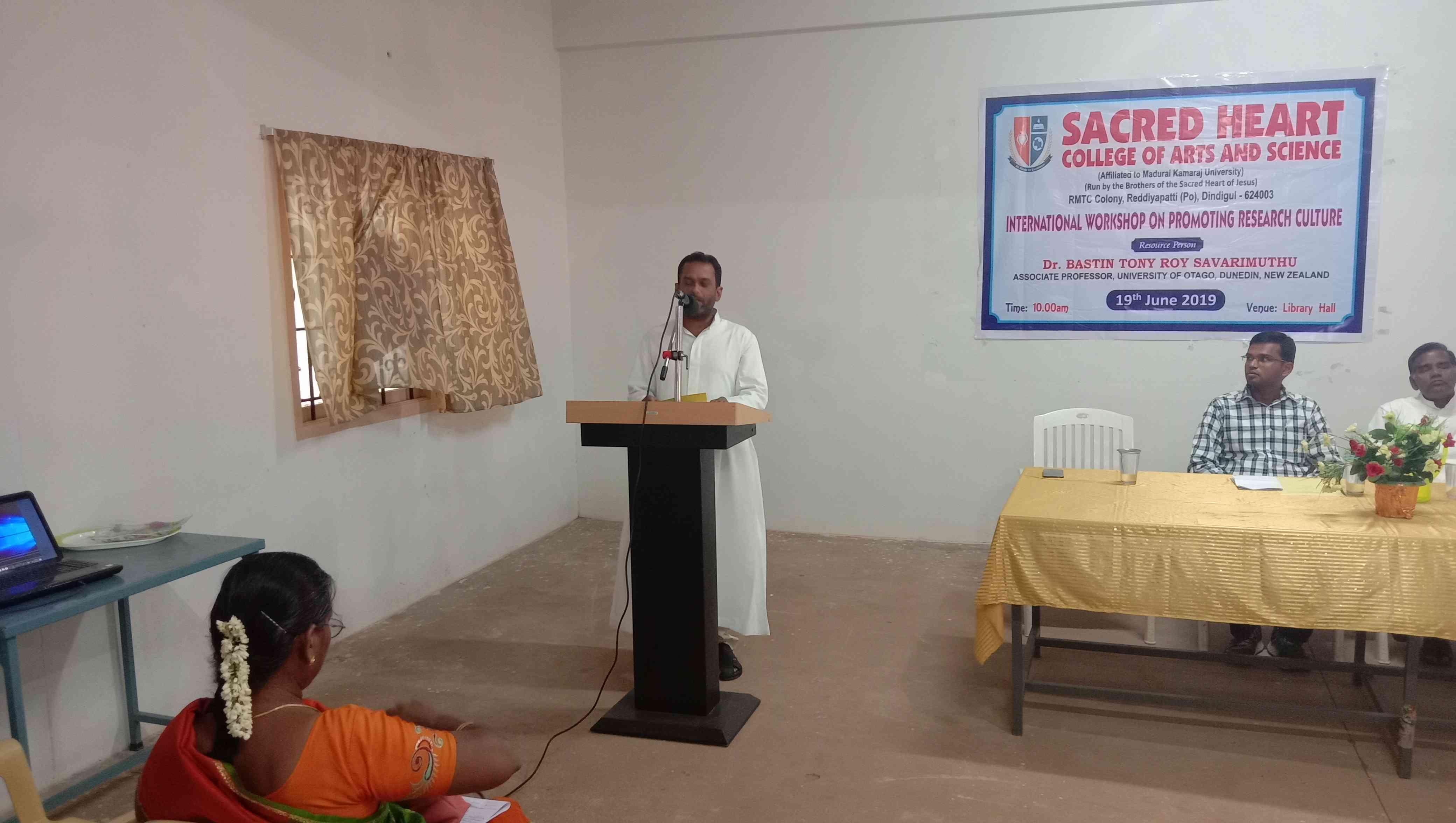 Sacred Heart College of Arts and Science Dindigul Workshop on promoting Research Culture photo 2