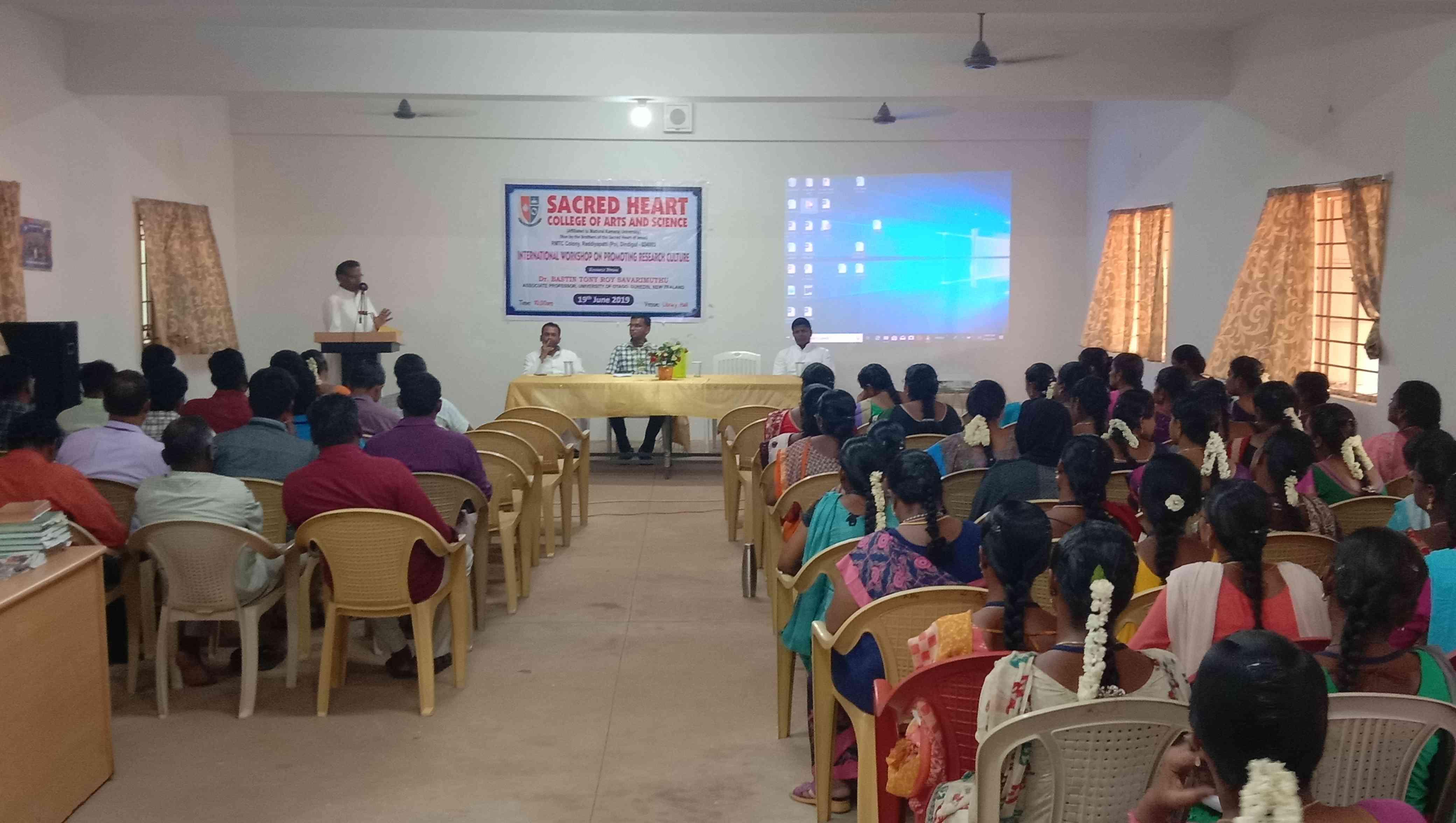 Sacred Heart College of Arts and Science Dindigul Workshop on promoting Research Culture photo 4