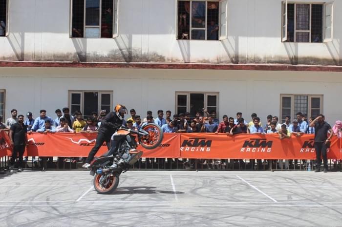 Vaishno College of Engineering Kangra Bike Stunt Show photo 2