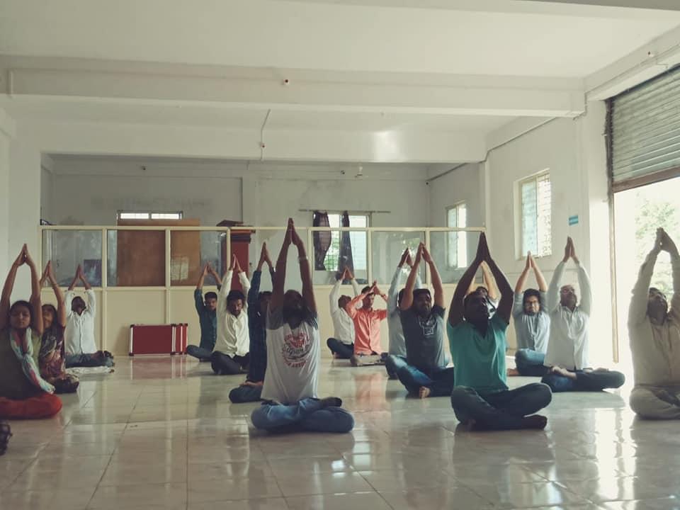 Gurukrupa Institute Of Pharmacy Majalgoan Yoga Day Celebration photo 3