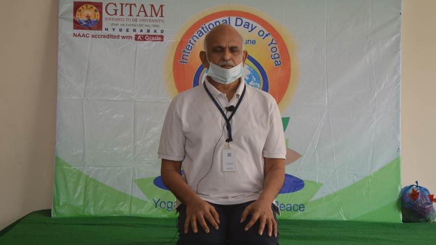GITAM School of Humanities and Social Sciences Hyderabad International Yoga Day Celebrations photo 7