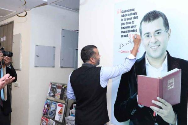 Asian Business School Noida Chetan Bhagat Visit photo 3