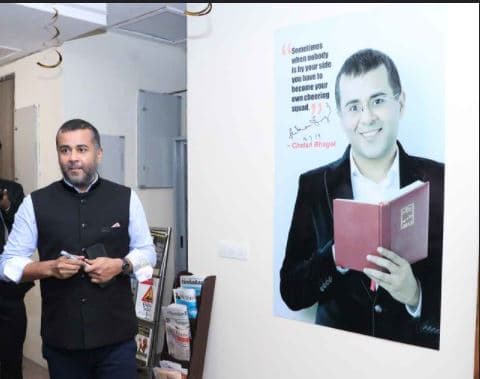 Asian Business School Noida Chetan Bhagat Visit photo 4