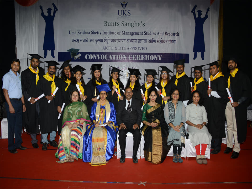 Bunt's Sangha Uma Krishna Shetty Institute Of Management Studies & Research Mumbai Convocation Day photo 1