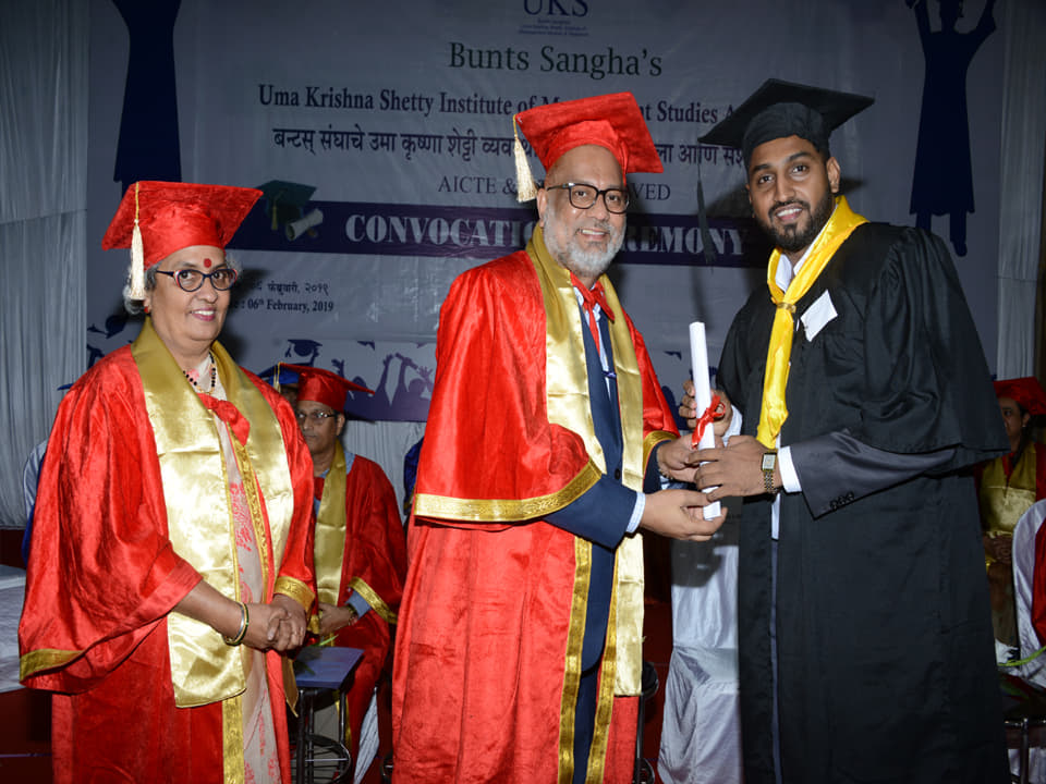 Bunt's Sangha Uma Krishna Shetty Institute Of Management Studies & Research Mumbai Convocation Day photo 2