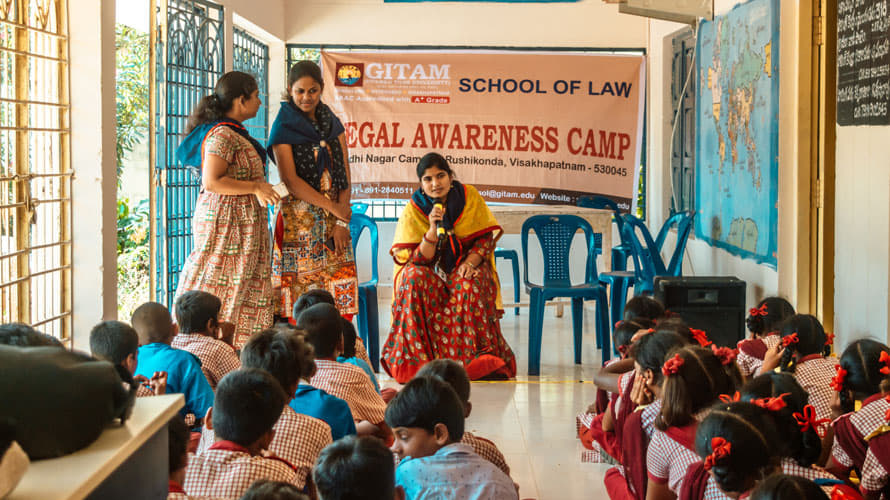 GITAM School of Law Visakhapatnam Legal Awareness Camp photo 1