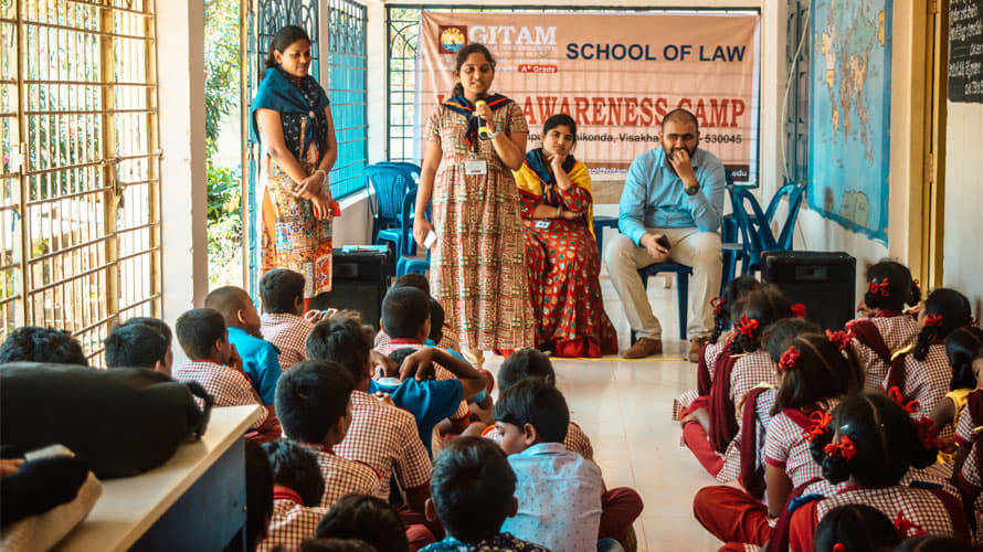 GITAM School of Law Visakhapatnam Legal Awareness Camp photo 2