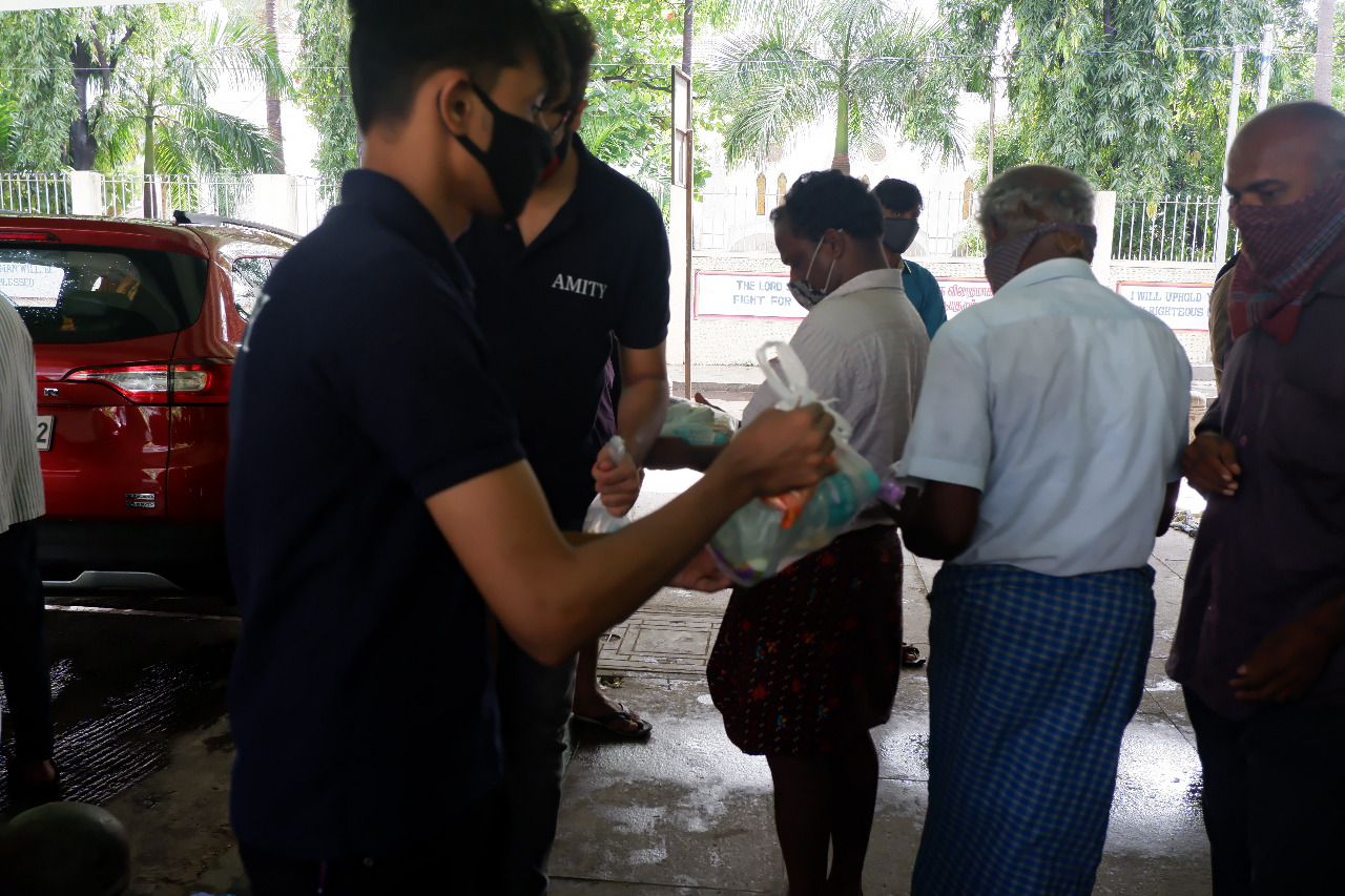 Amity Global Business School Chennai CSR Initiative - Feed the Needy photo 3