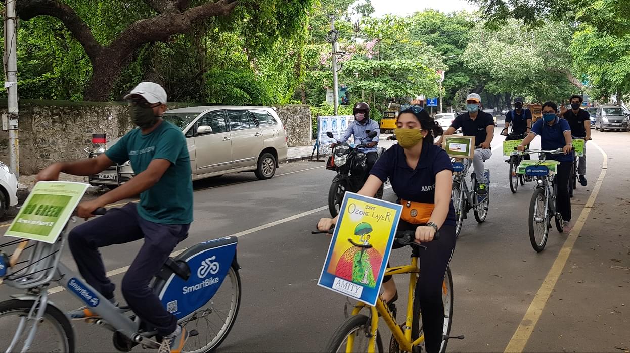 Amity Global Business School Chennai Loving My Mother Earth International Ozone Day photo 3