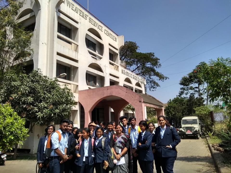 NITTE School of Fashion Technology and Interior Design Bangalore Weaver Society Visit photo 1