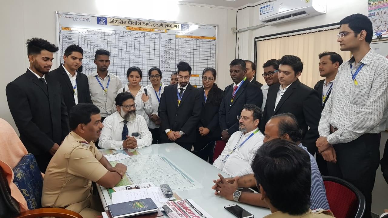 Shree L.R. Tiwari College of Law Thane Police Station Visit photo 1