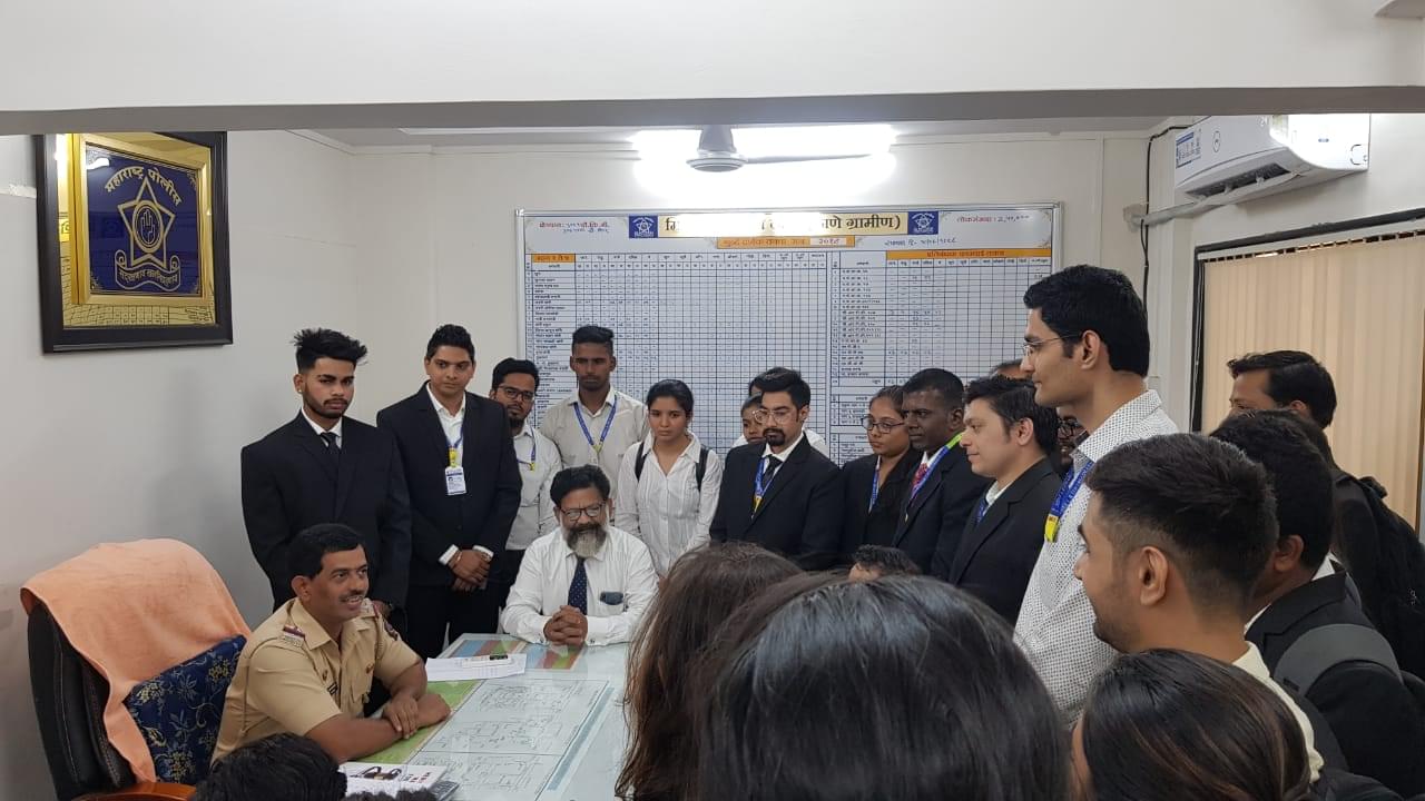 Shree L.R. Tiwari College of Law Thane Police Station Visit photo 5