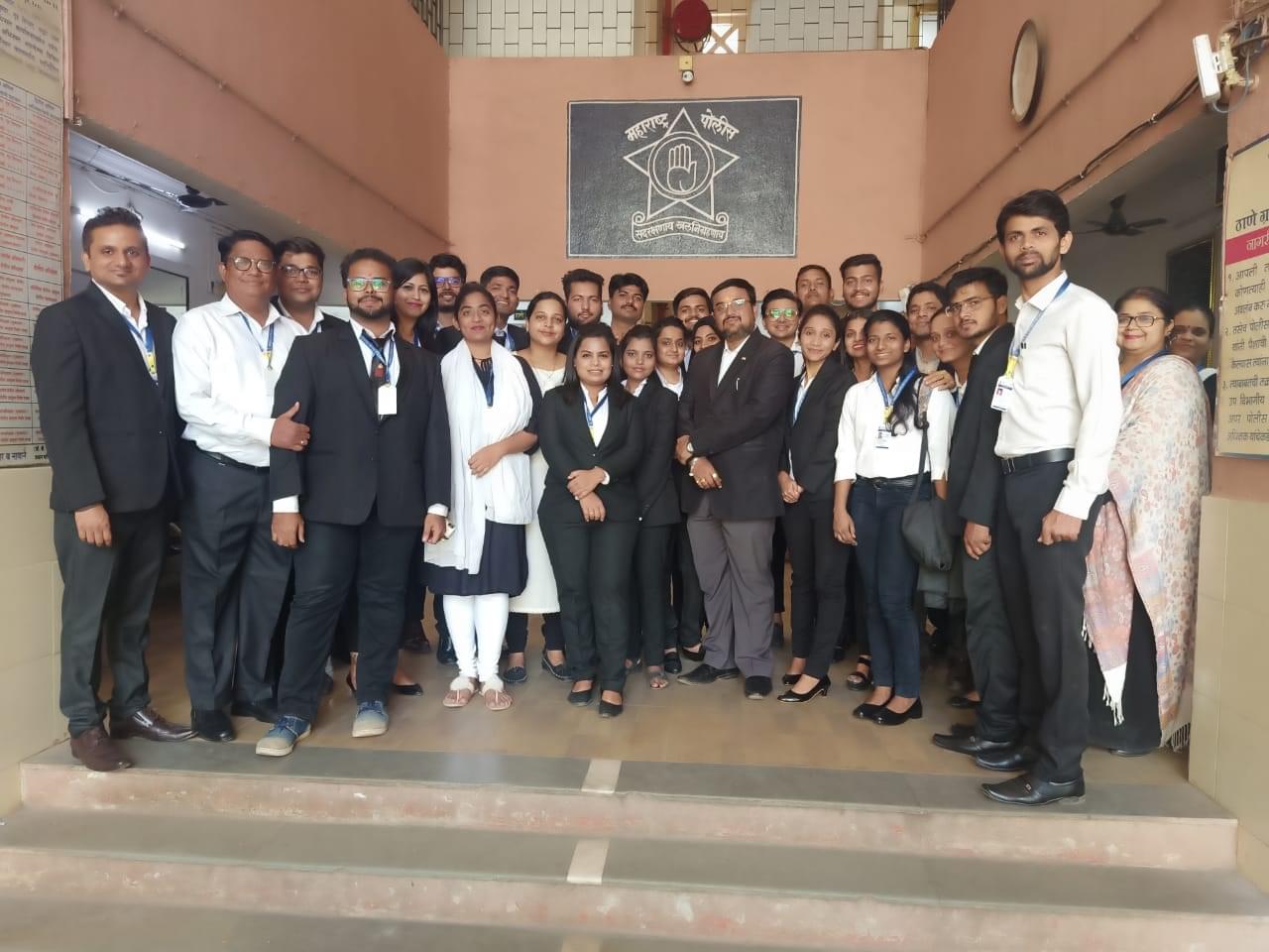Shree L.R. Tiwari College of Law Thane Police Station Visit photo 6