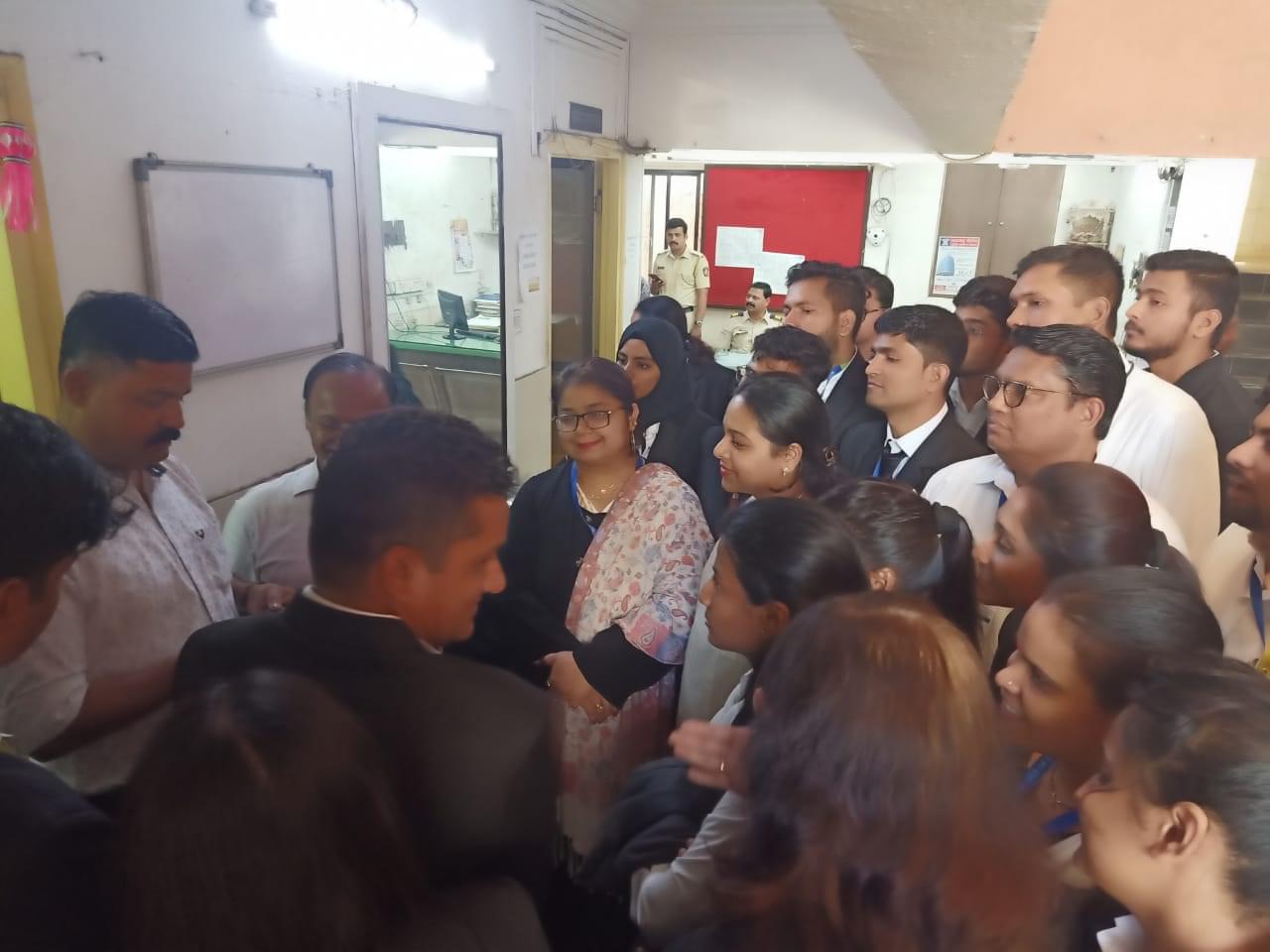 Shree L.R. Tiwari College of Law Thane Police Station Visit photo 9
