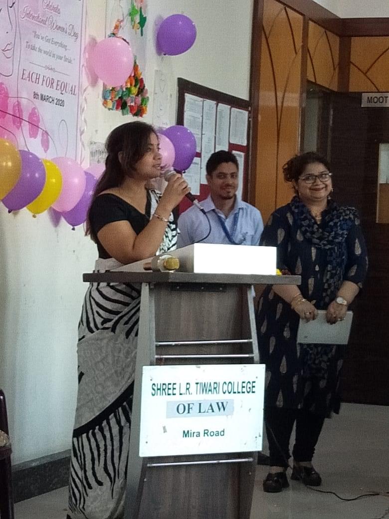 Shree L.R. Tiwari College of Law Thane Women's Day Celebration photo 3