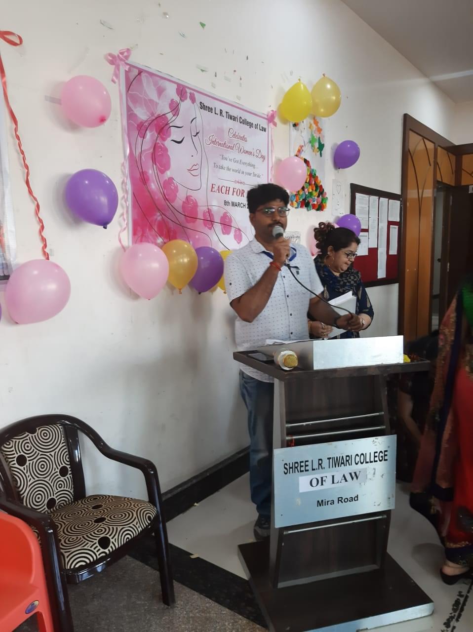 Shree L.R. Tiwari College of Law Thane Women's Day Celebration photo 7