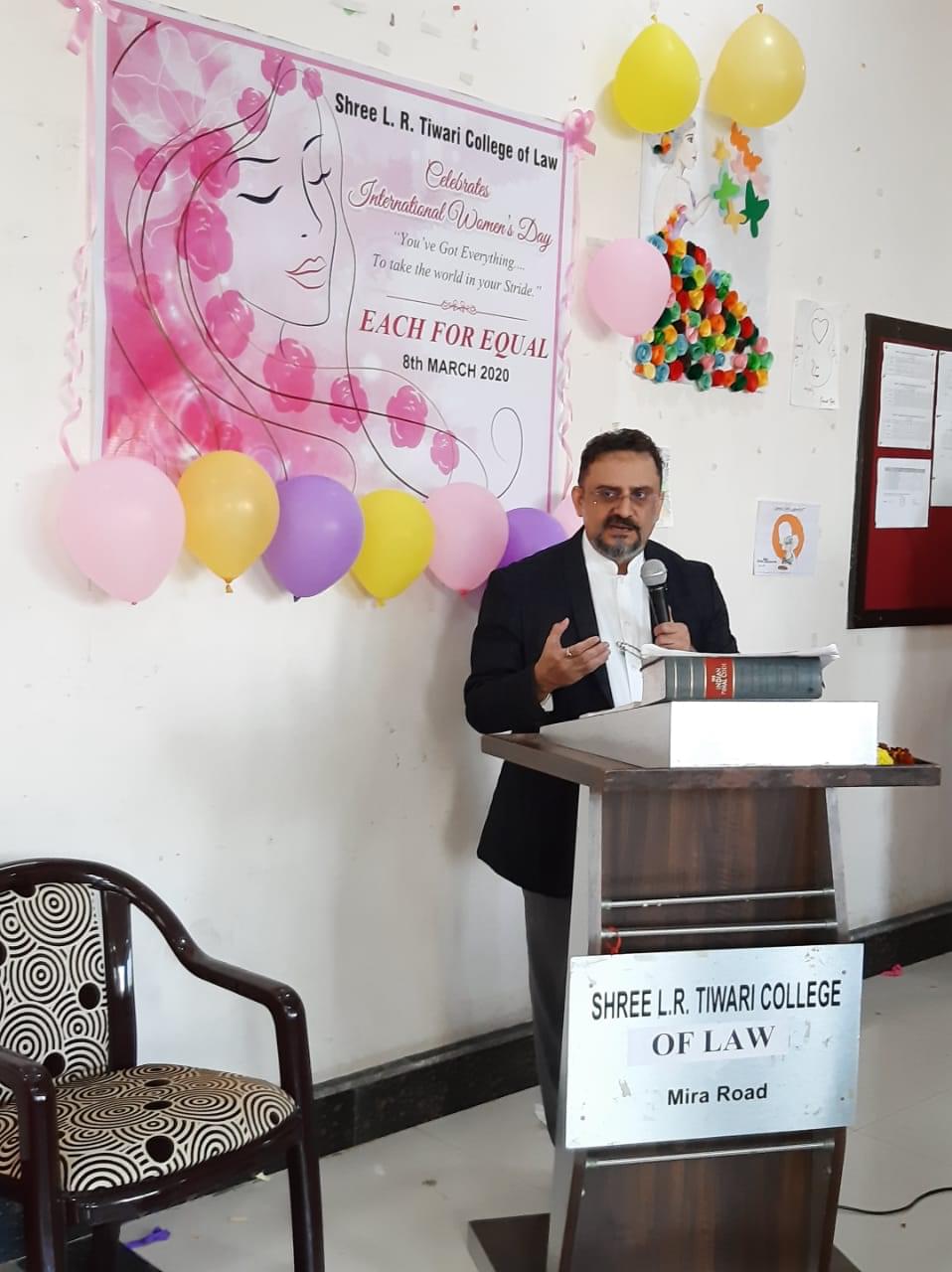Shree L.R. Tiwari College of Law Thane Women's Day Celebration photo 19
