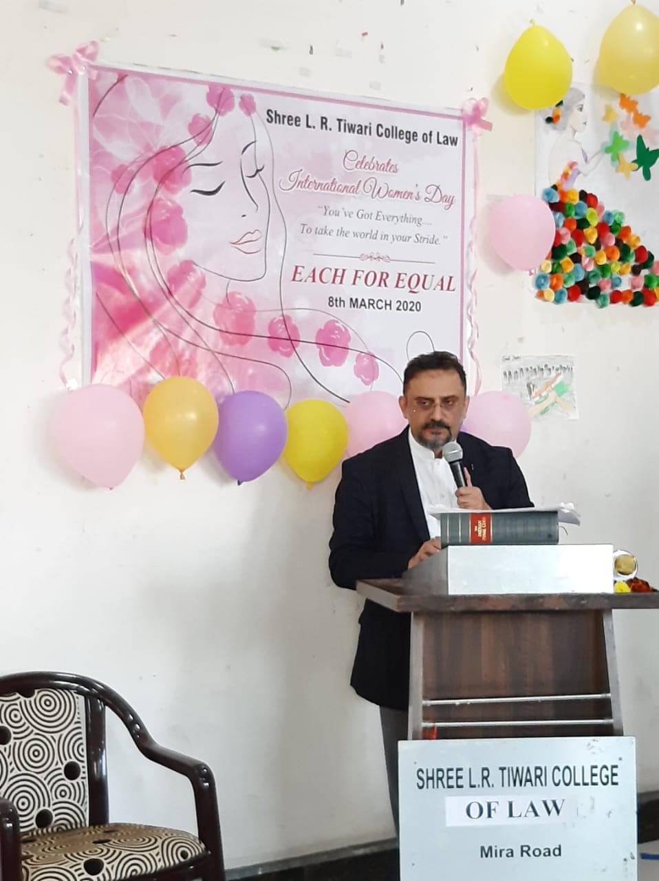 Shree L.R. Tiwari College of Law Thane Women's Day Celebration photo 20