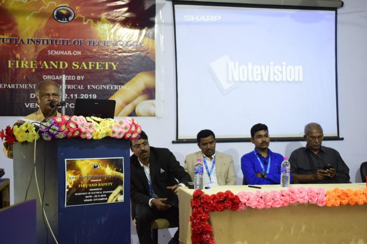 Calcutta Institute of Technology Howrah Seminar On Fire And Safety By Electrical Department photo 1