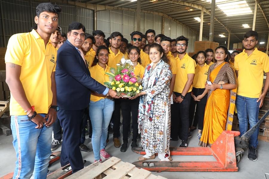 Radiant Institute of Management & Science Indore Patanjali Warehouse Visit photo 2