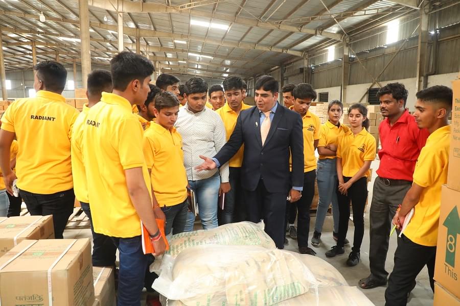 Radiant Institute of Management & Science Indore Patanjali Warehouse Visit photo 4