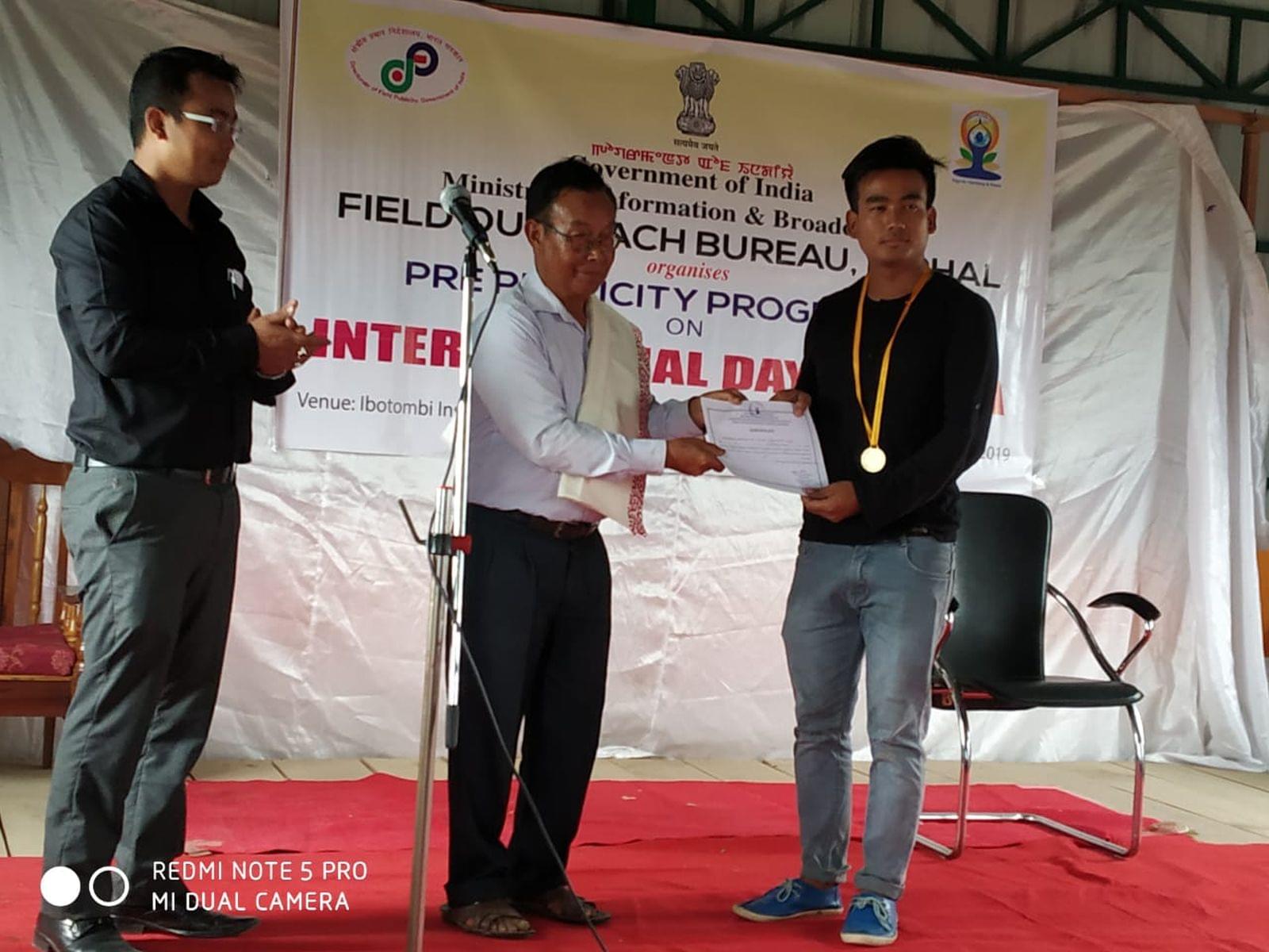Ibotombi Institute of Education Imphal Yoga Day photo 10