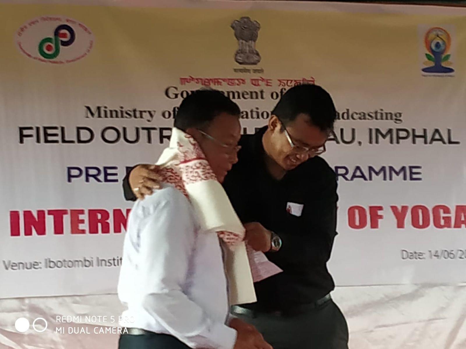 Ibotombi Institute of Education Imphal Yoga Day photo 11