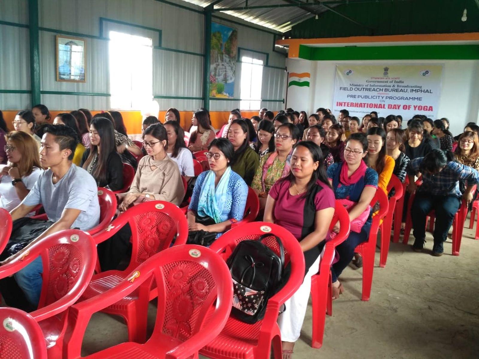 Ibotombi Institute of Education Imphal Yoga Day photo 15