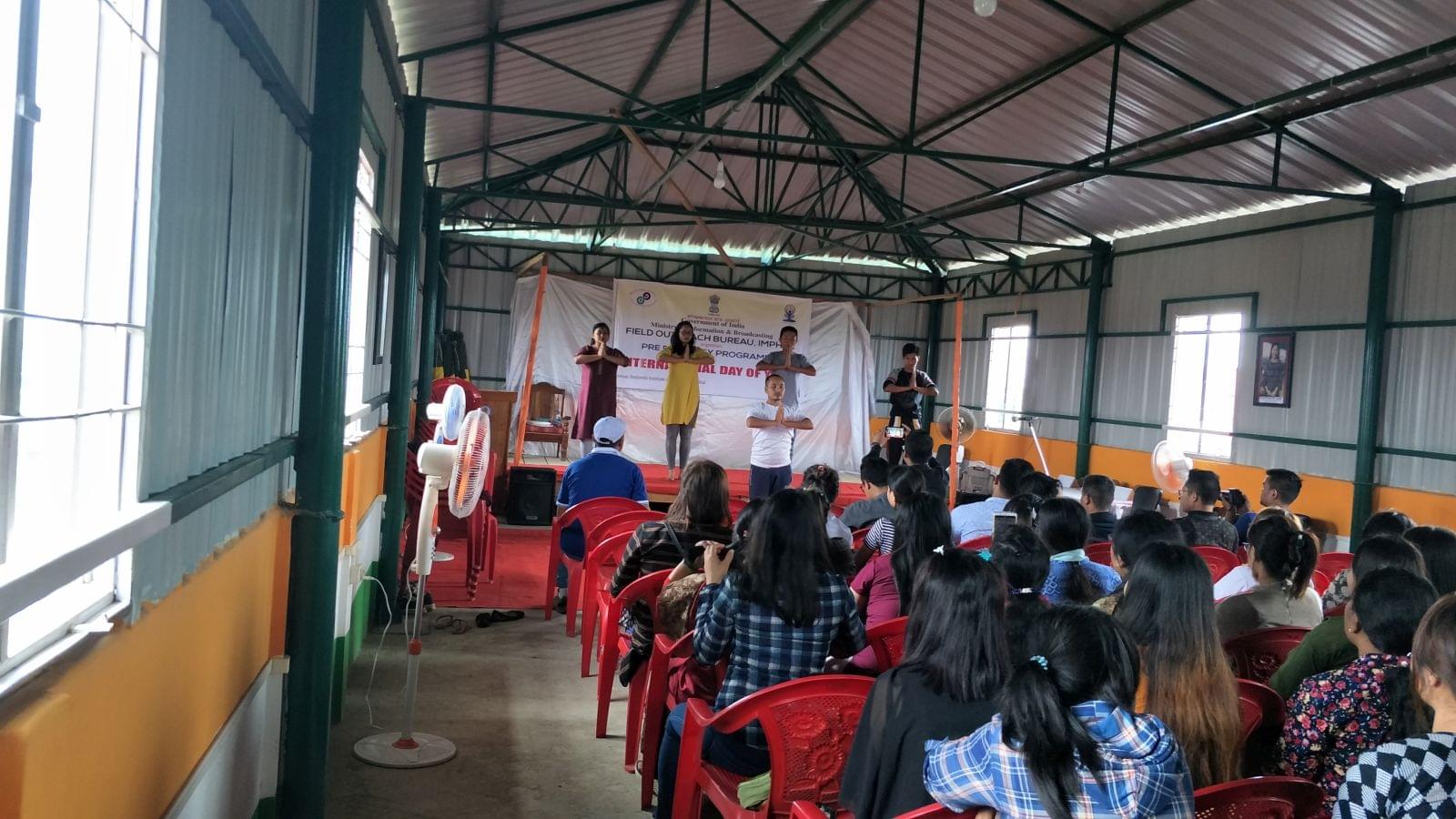 Ibotombi Institute of Education Imphal Yoga Day photo 4