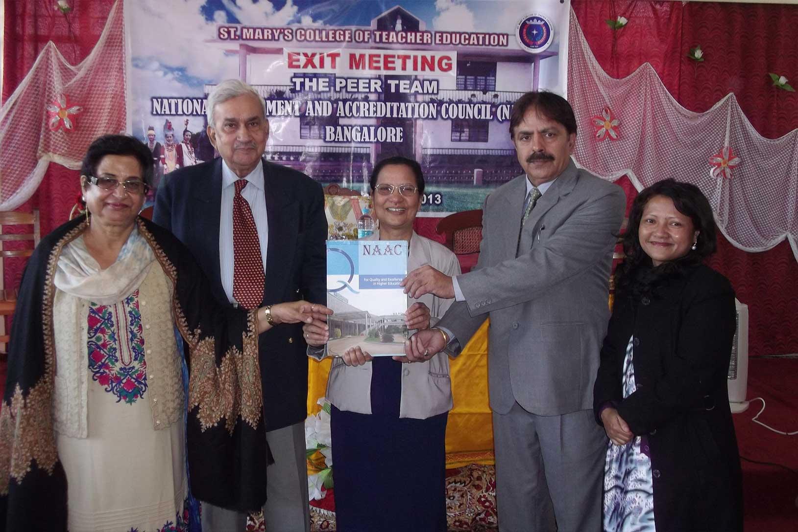 St Mary's College of Teacher Education Shillong NAAC Visit photo 2