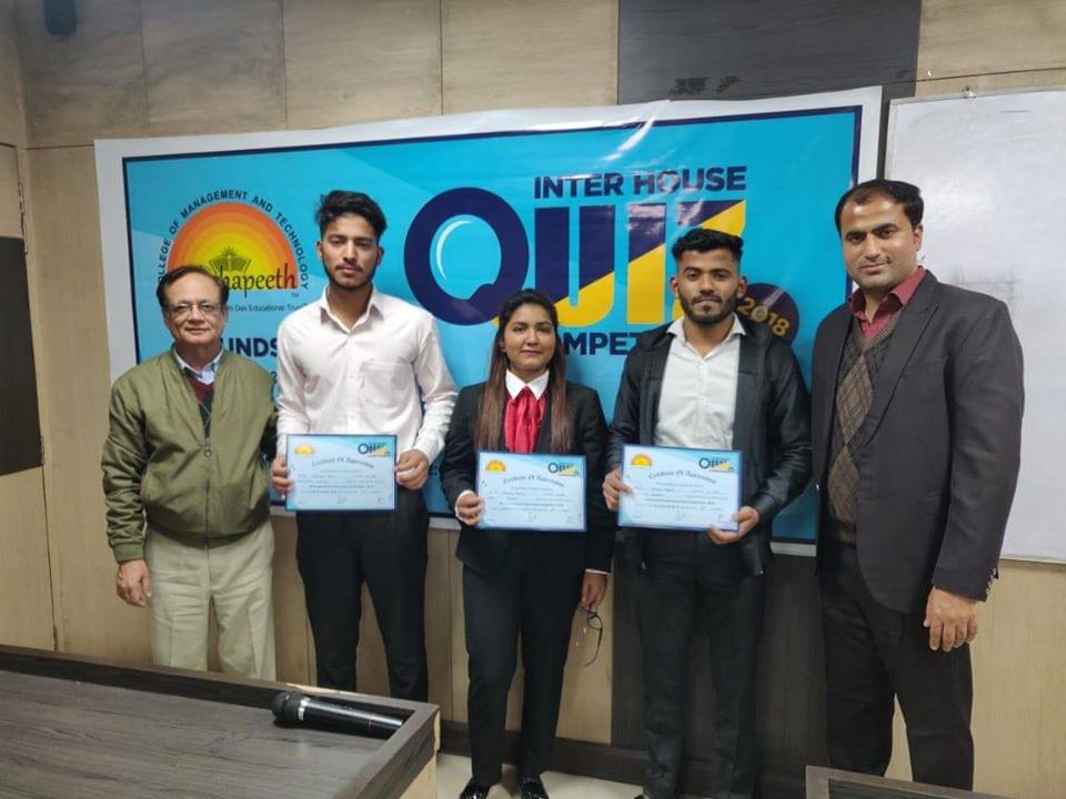 Shikshapeeth College of Management and Technology New Delhi Inter House Quiz Competition photo 1
