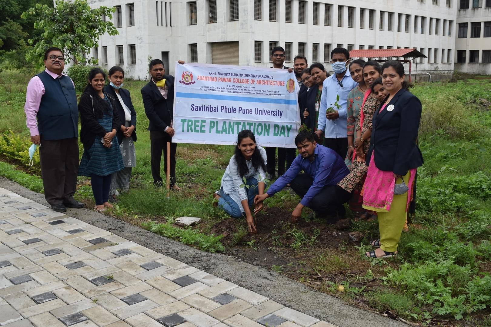 Anantrao Pawar College of Architecture Pune Tree Plantation photo 3