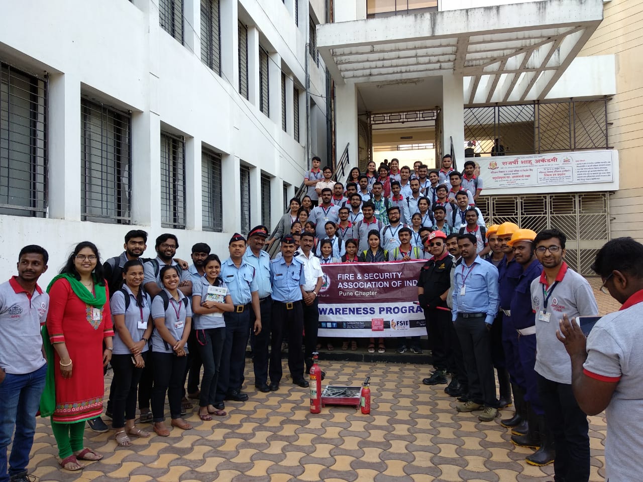 Anantrao Pawar College of Architecture Pune Fire fighting system study site visit and NDRF
workshop photo 4